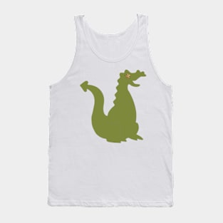 Die Cut Dragon (green) Tank Top